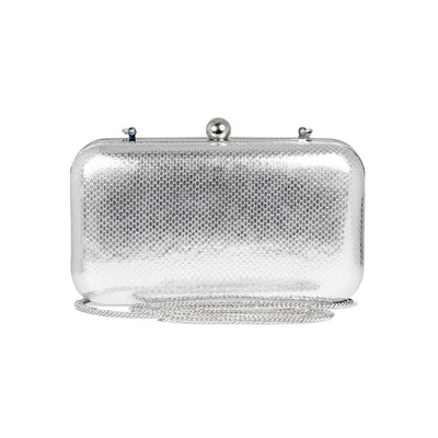 Jewel: Silver Snake Print Leather Bags Sole Bliss
