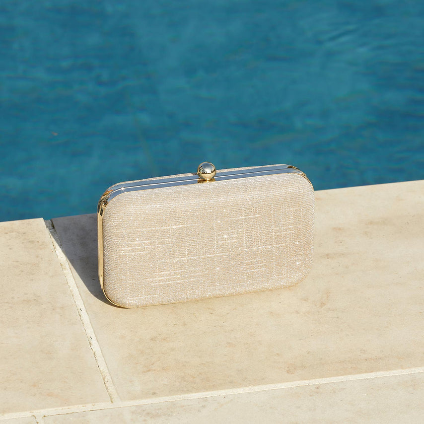 Jewel: Taupe Glitter Bags Sole Bliss
