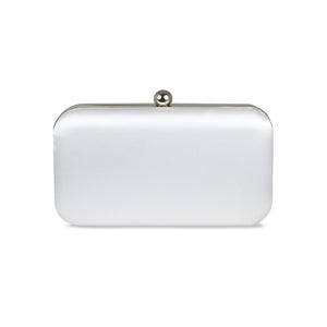 Jewel: White Satin & Gold Bags Sole Bliss