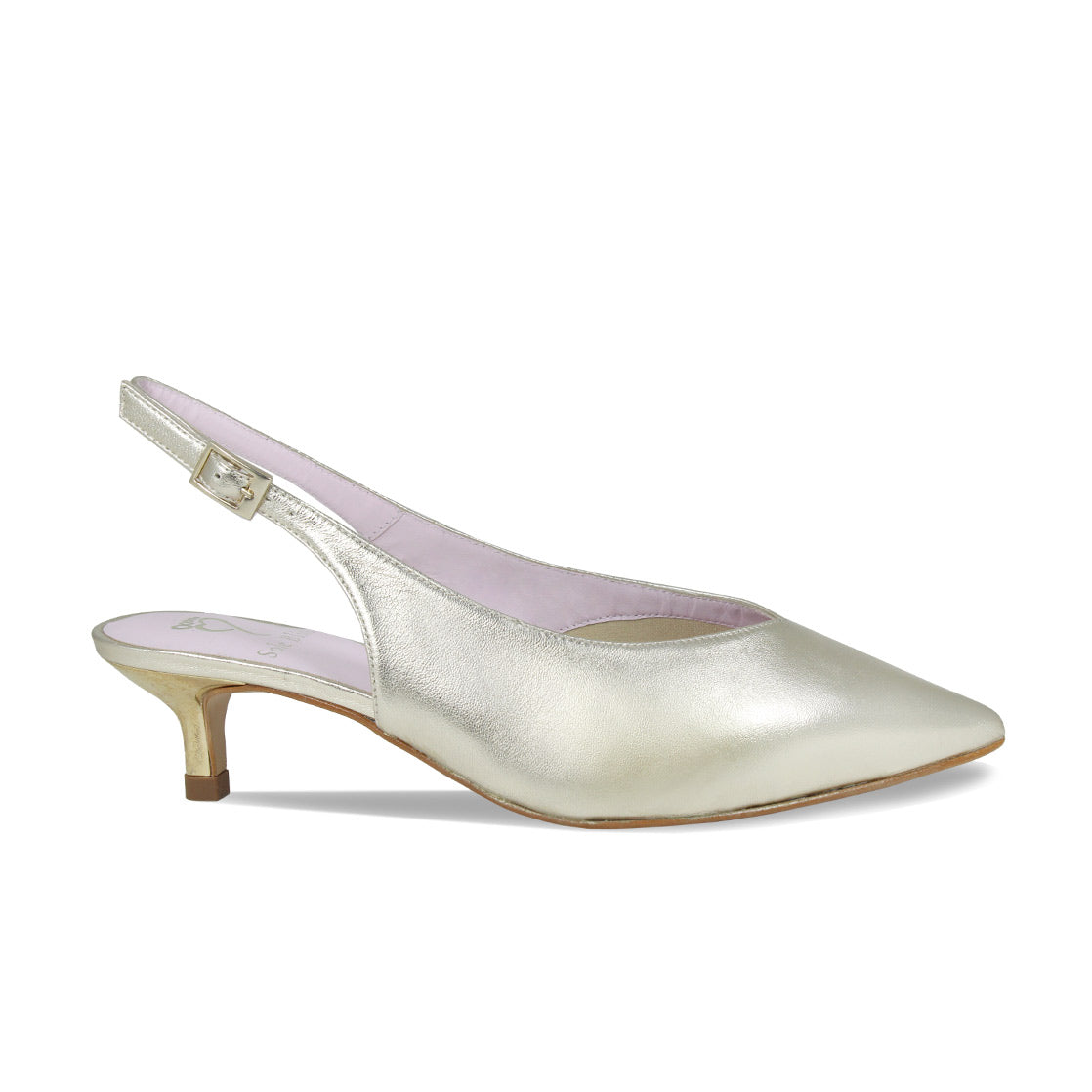 Kara: Gold Leather Shoes Sole Bliss