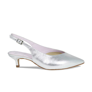Kara: Silver Leather Shoes Sole Bliss