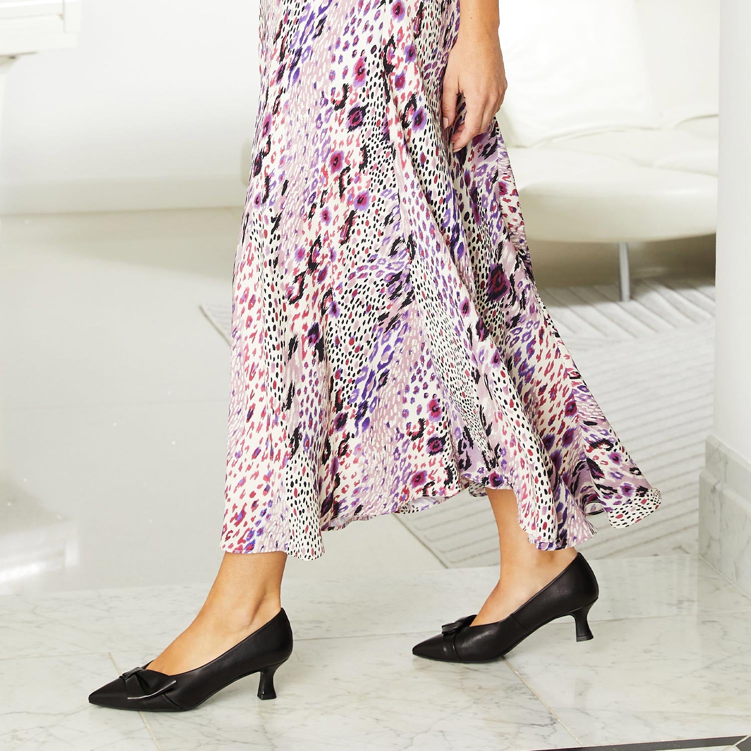 Keira: Black Leather Shoes Sole Bliss