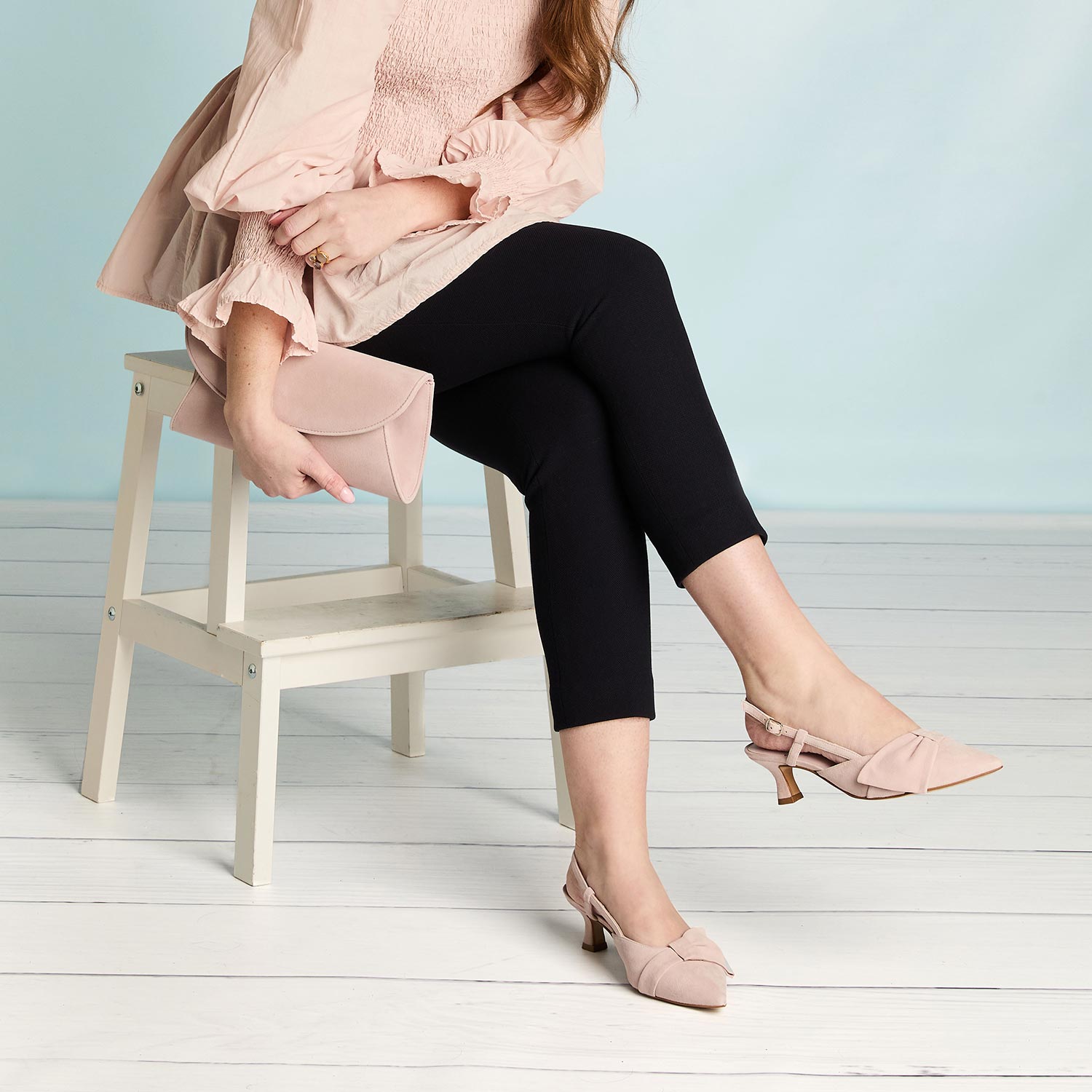 Kennedy: Blush Suede Shoes Sole Bliss