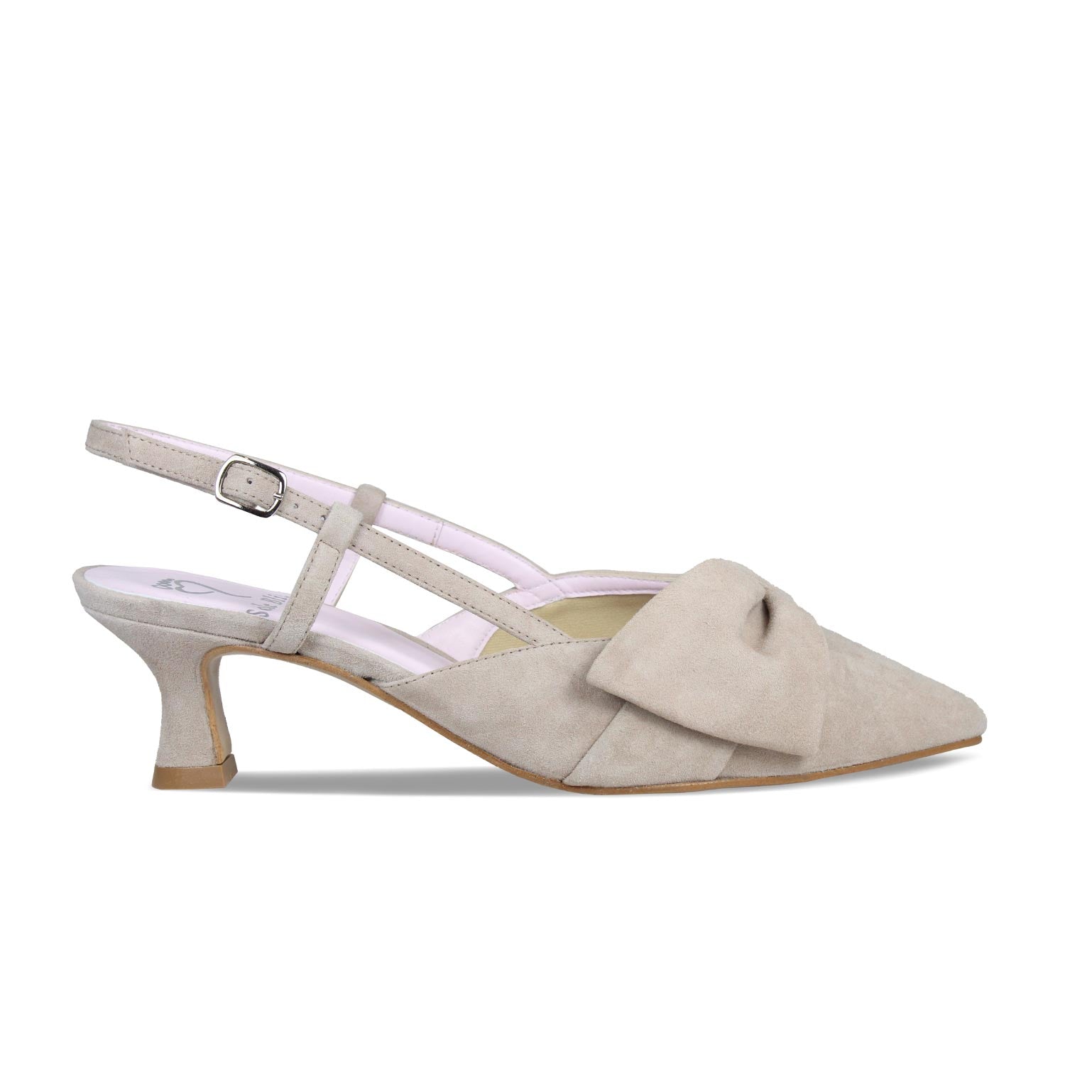 Kennedy: Pale Taupe Suede Shoes Sole Bliss