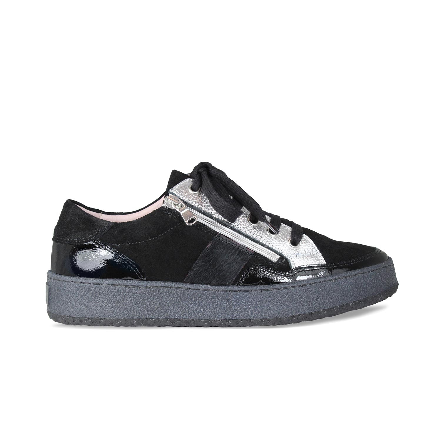 Kit: Black Suede, Patent & Fur Shoes Sole Bliss