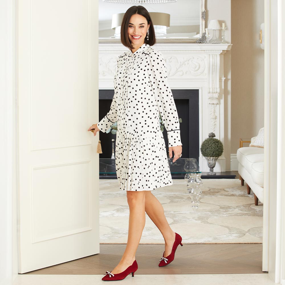 Kylie: Cherry Red Suede & Diamante Shoes Sole Bliss