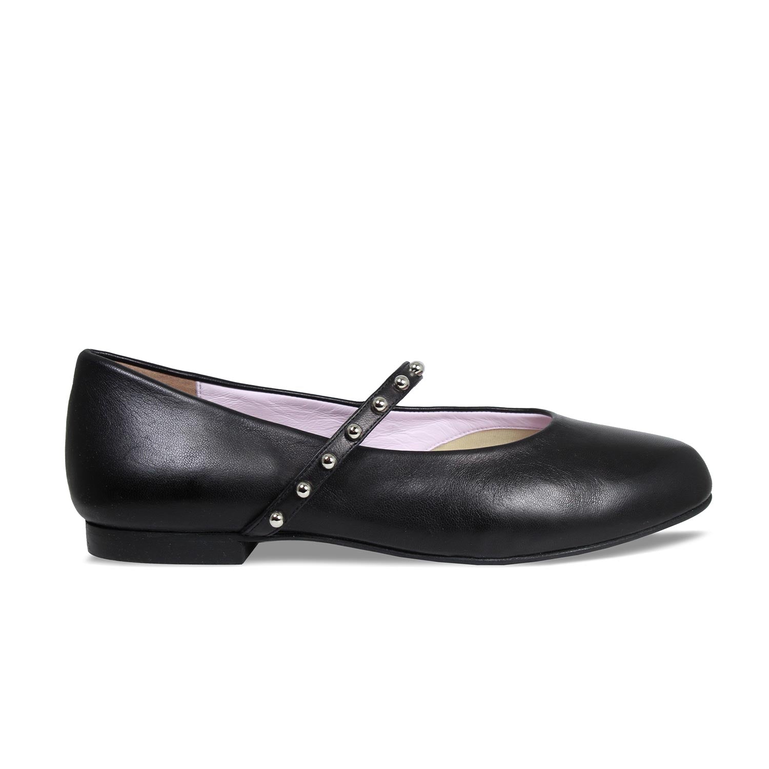 Layton: Black Leather Shoes Sole Bliss