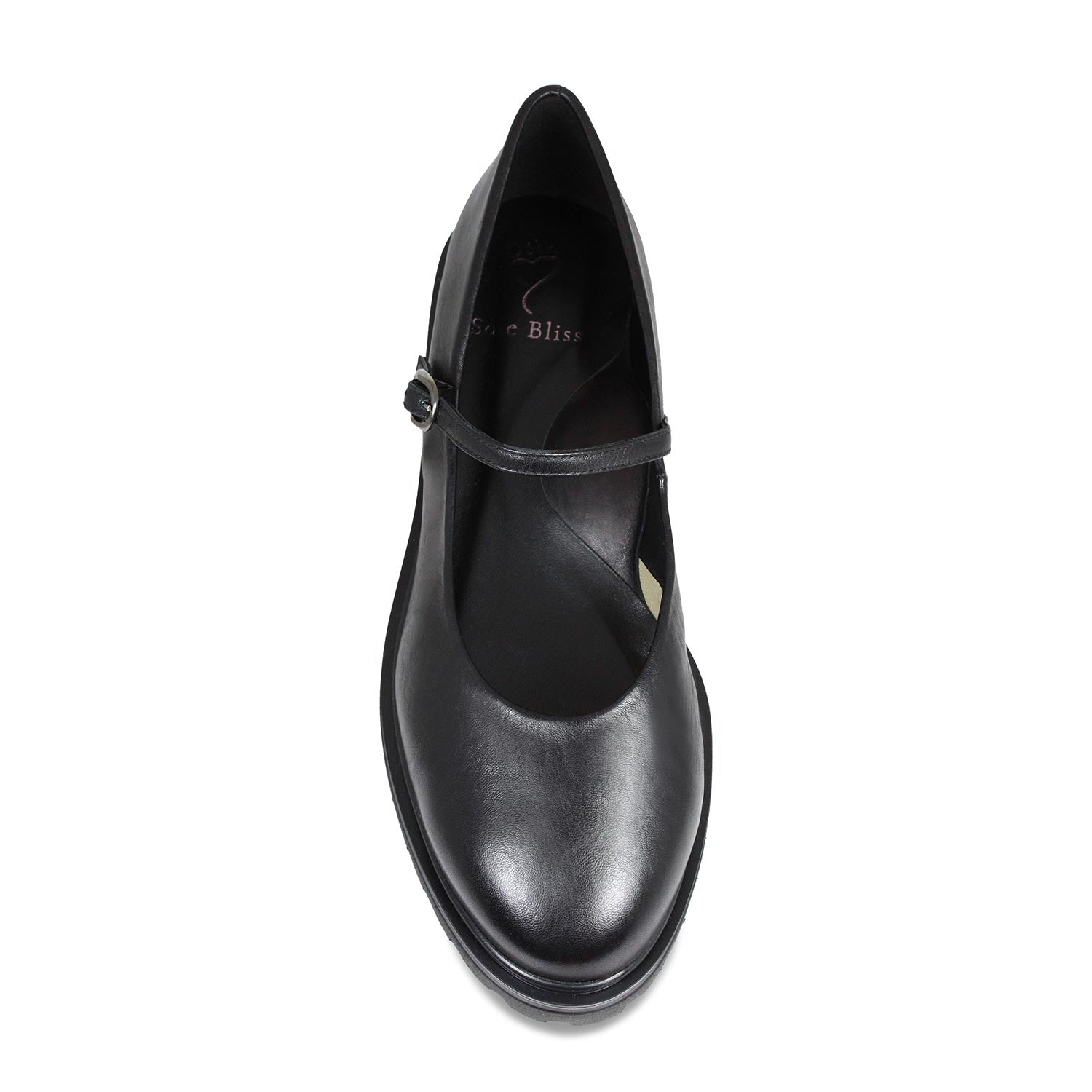 Libra: Black Leather Shoes Sole Bliss