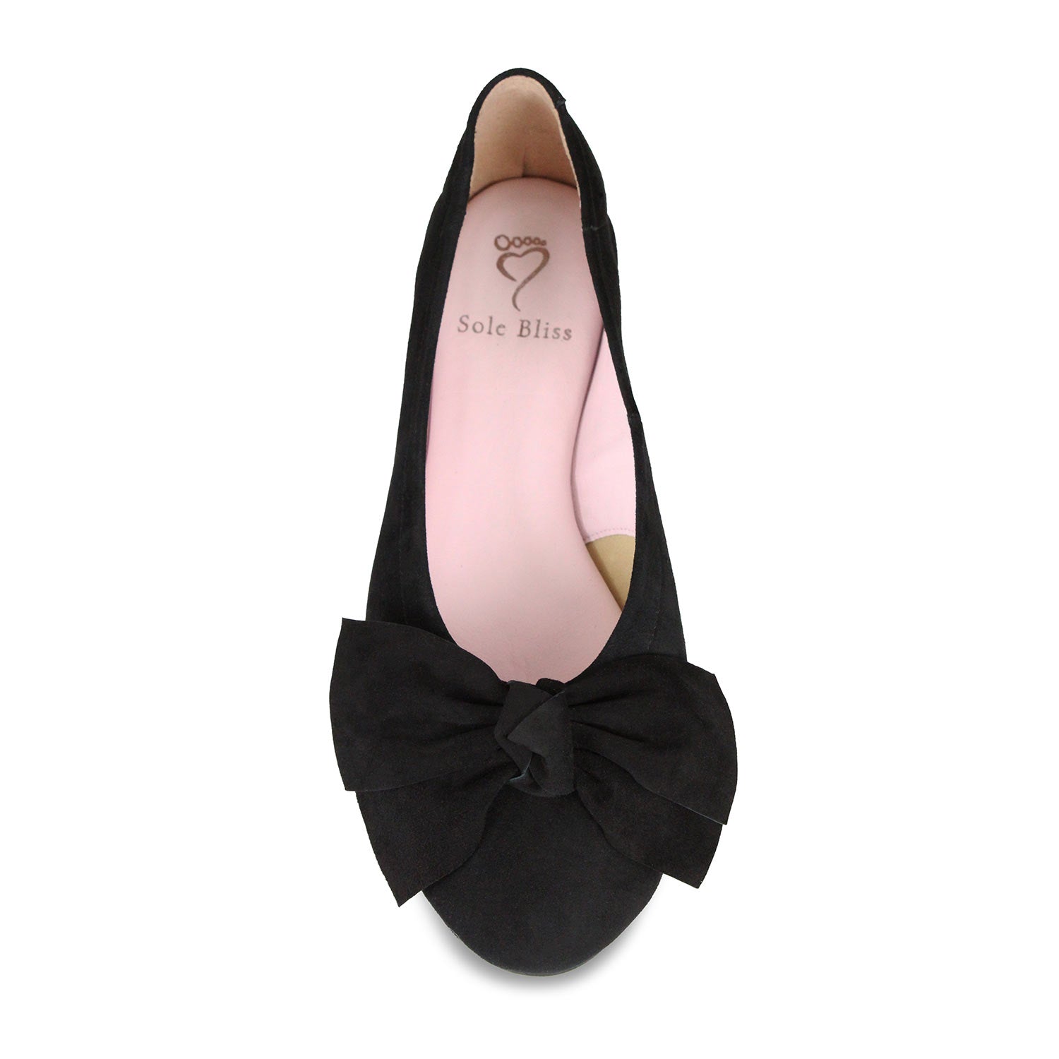 Lola: Black Suede Shoes Sole Bliss