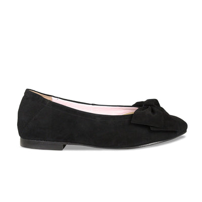 Lola: Black Suede Shoes Sole Bliss