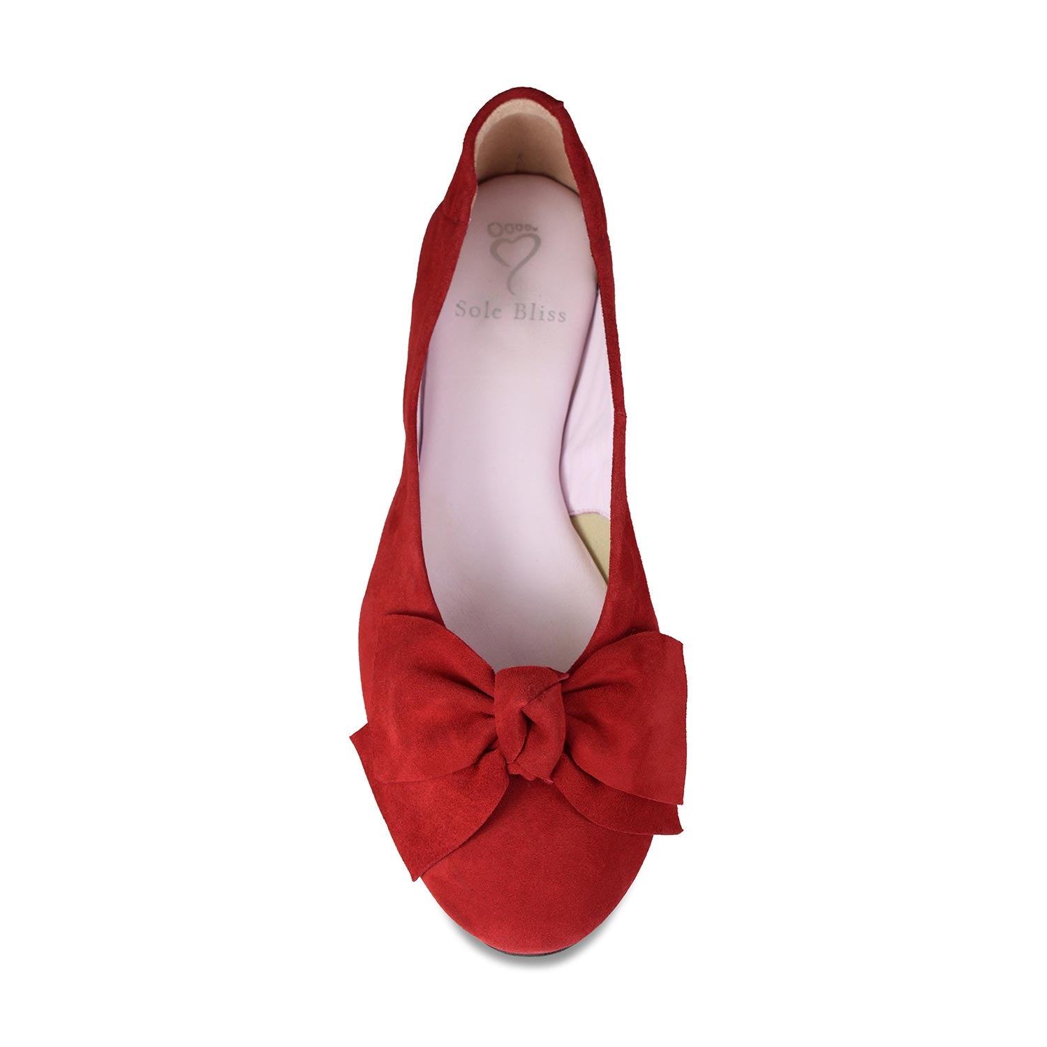 Lola: Red Suede Shoes Sole Bliss