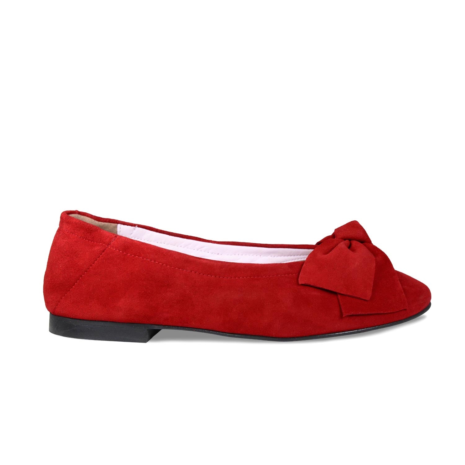 Lola: Red Suede Shoes Sole Bliss