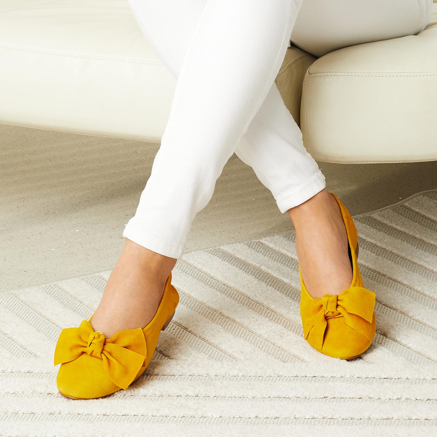 Lola: Sunflower Suede Shoes Sole Bliss