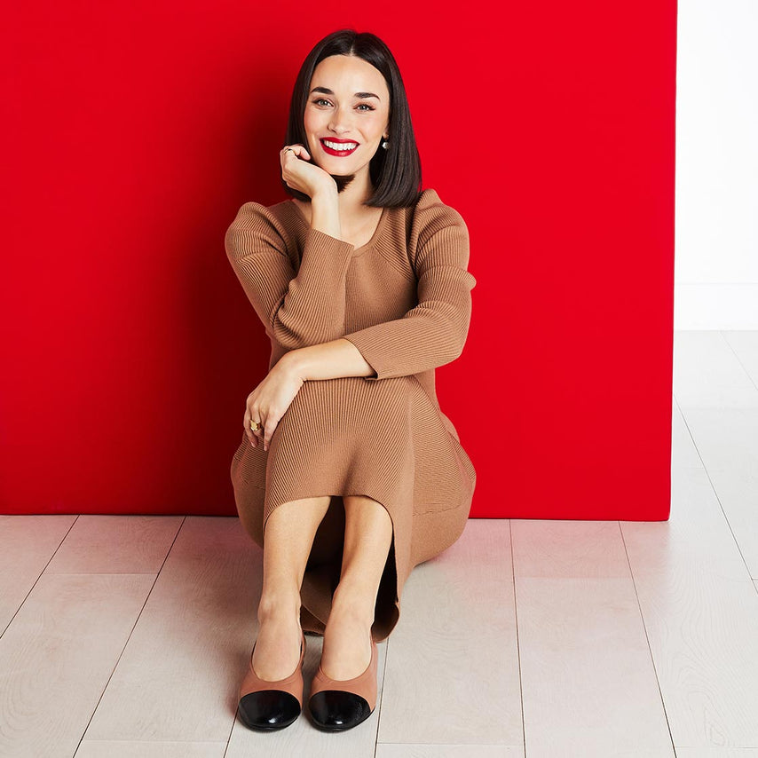 Luna Camel & Black Leather Shoes Sole Bliss