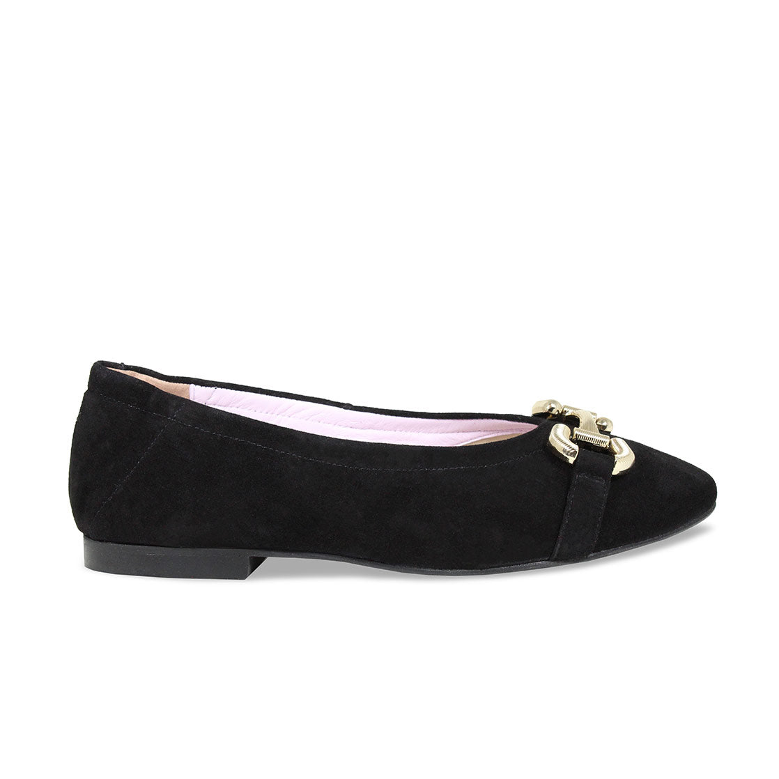Lydia: Black Suede Shoes Sole Bliss
