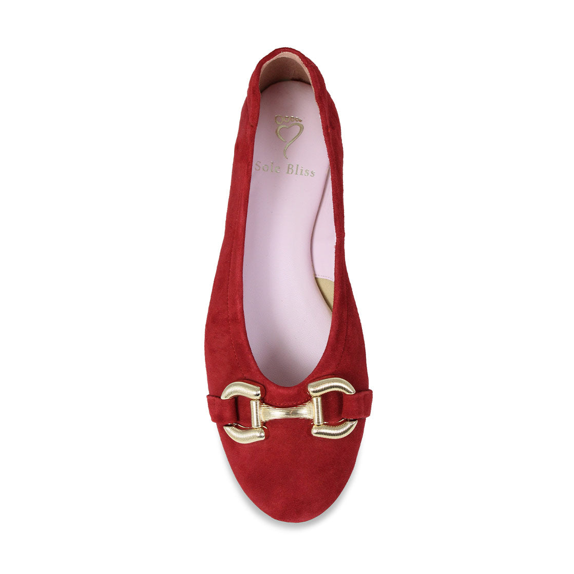 Lydia: Cherry Red Suede Shoes Sole Bliss