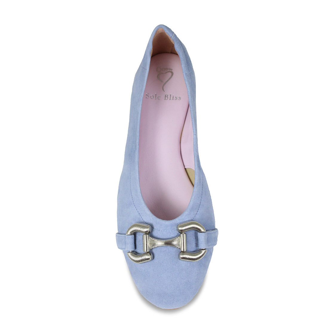 Lydia: Sky Blue Suede Shoes Sole Bliss