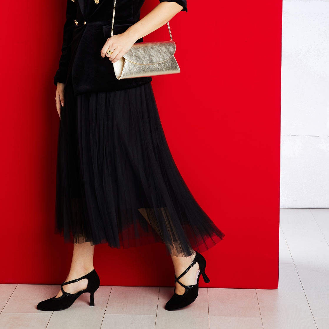 Meredith: Black Suede & Snake Print Leather Shoes Sole Bliss