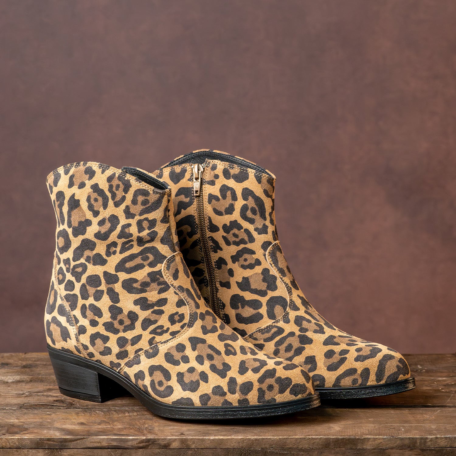 Montana: Luxe Leopard Suede Boots Sole Bliss