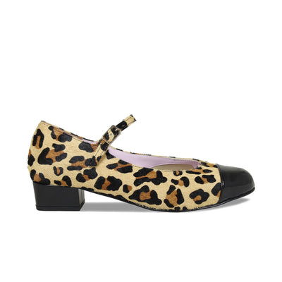 Nancy: Luxe Leopard & Black Leather Shoes Sole Bliss