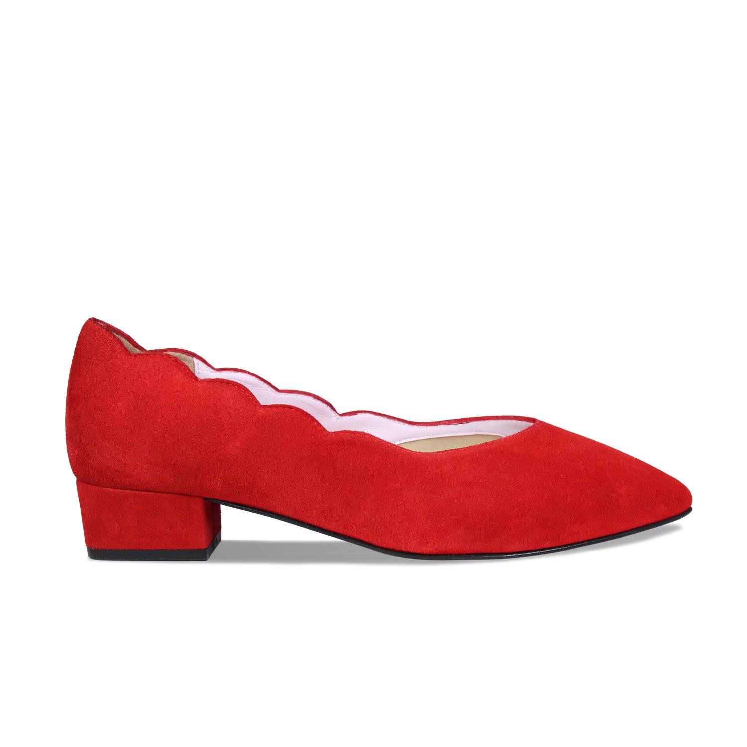 Nova: Red Suede Shoes Sole Bliss
