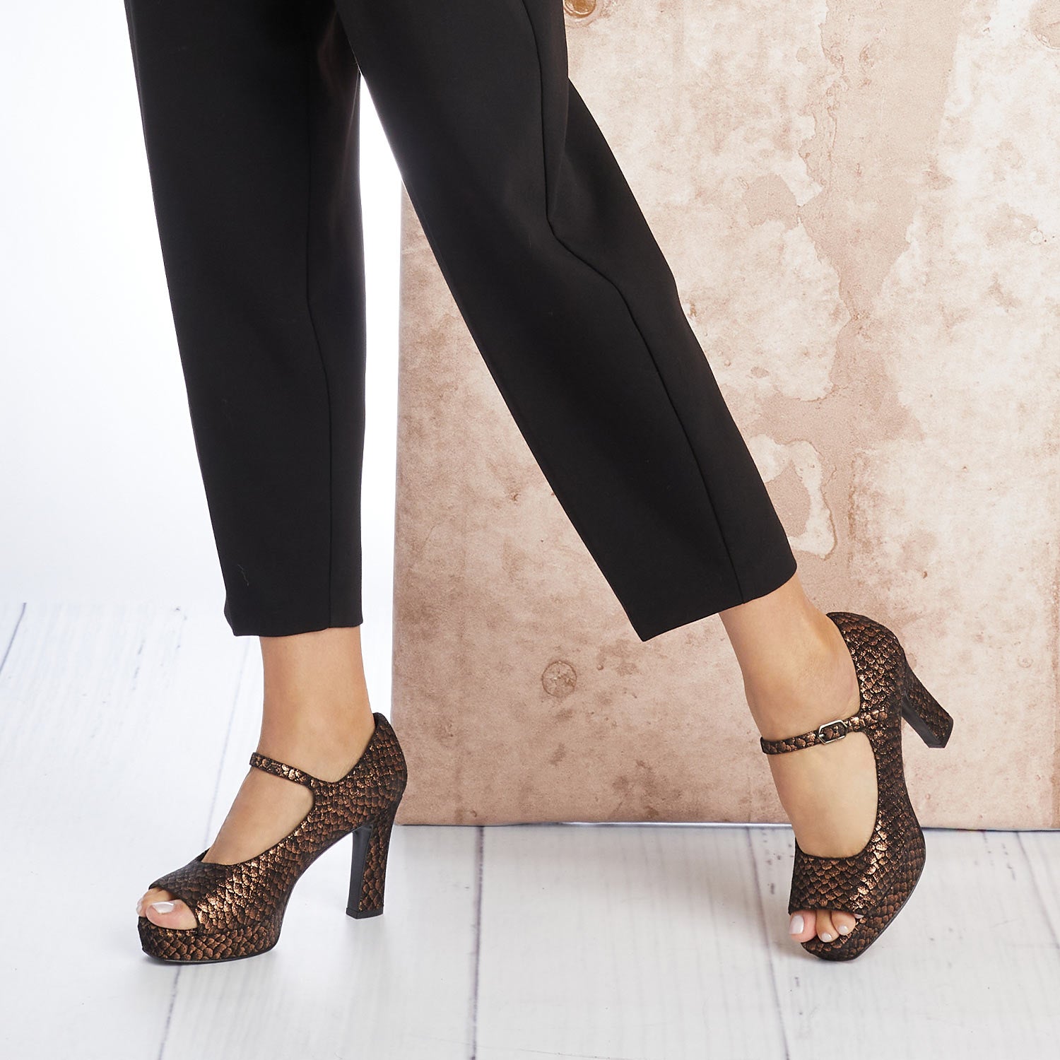 Olympia: Metallic Suede Shoes Sole Bliss