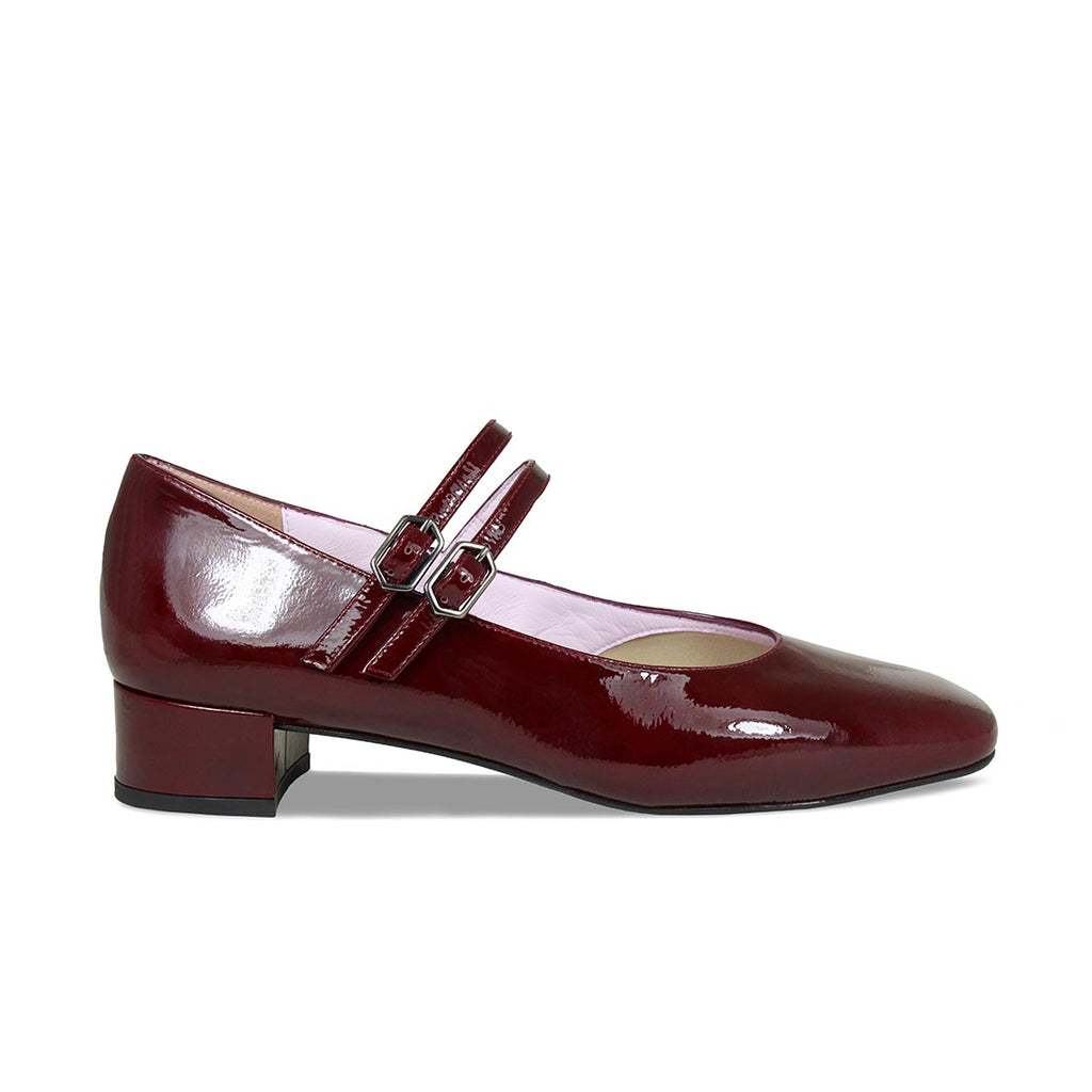 【関税込み】Mary Janes - Tod's - Leather - Bordeaux Orla: Bordeau Patent – Flat Mary-Jane Shoes | Sole Bliss