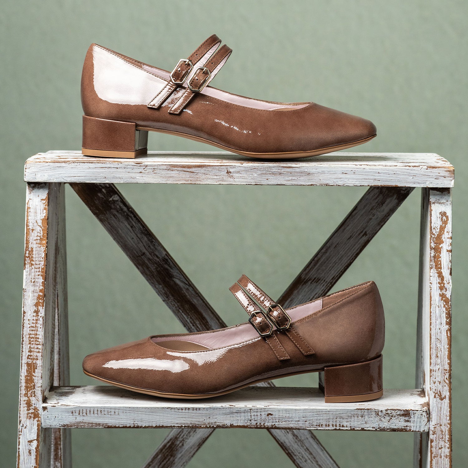 PRE ORDER - Orla: Mocha Patent Leather Shoes Sole Bliss