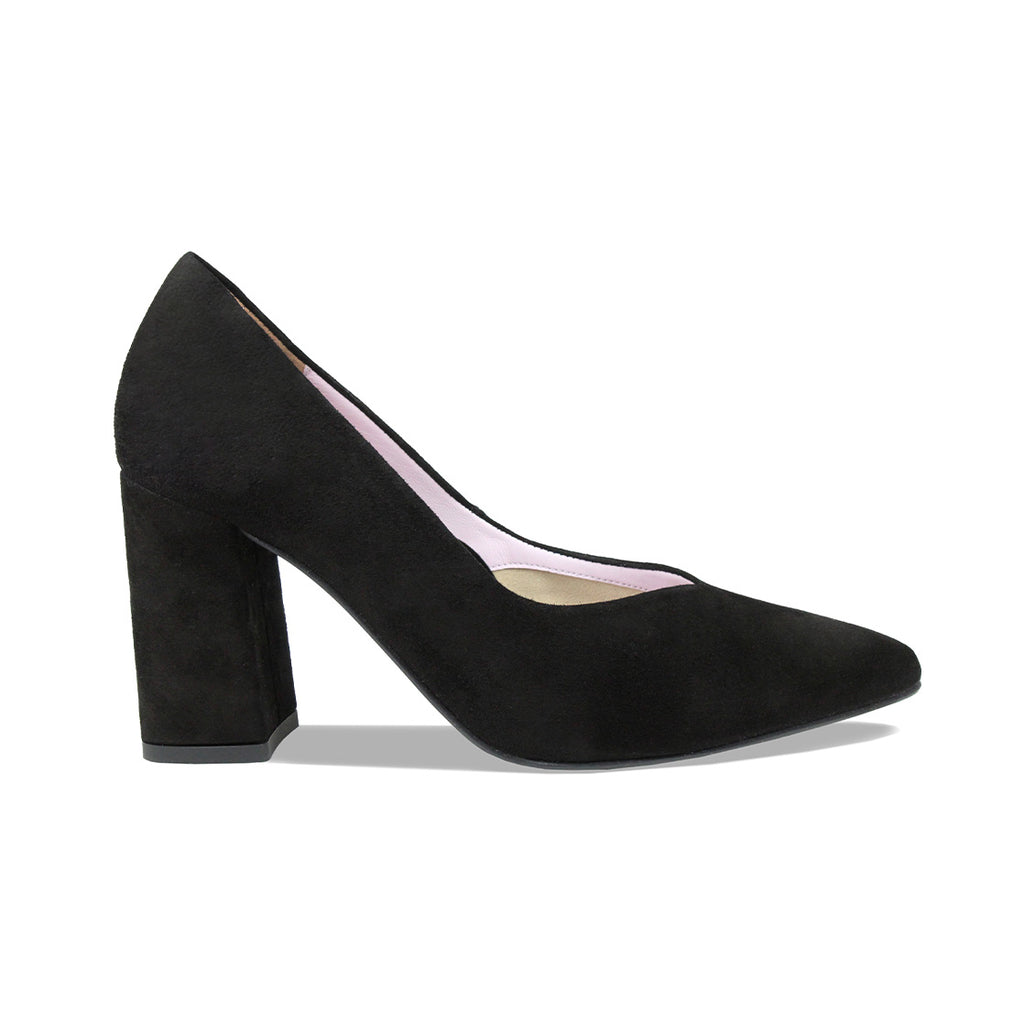 Paloma: Black Suede – Perfect Pumps for Bunions Sole Bliss