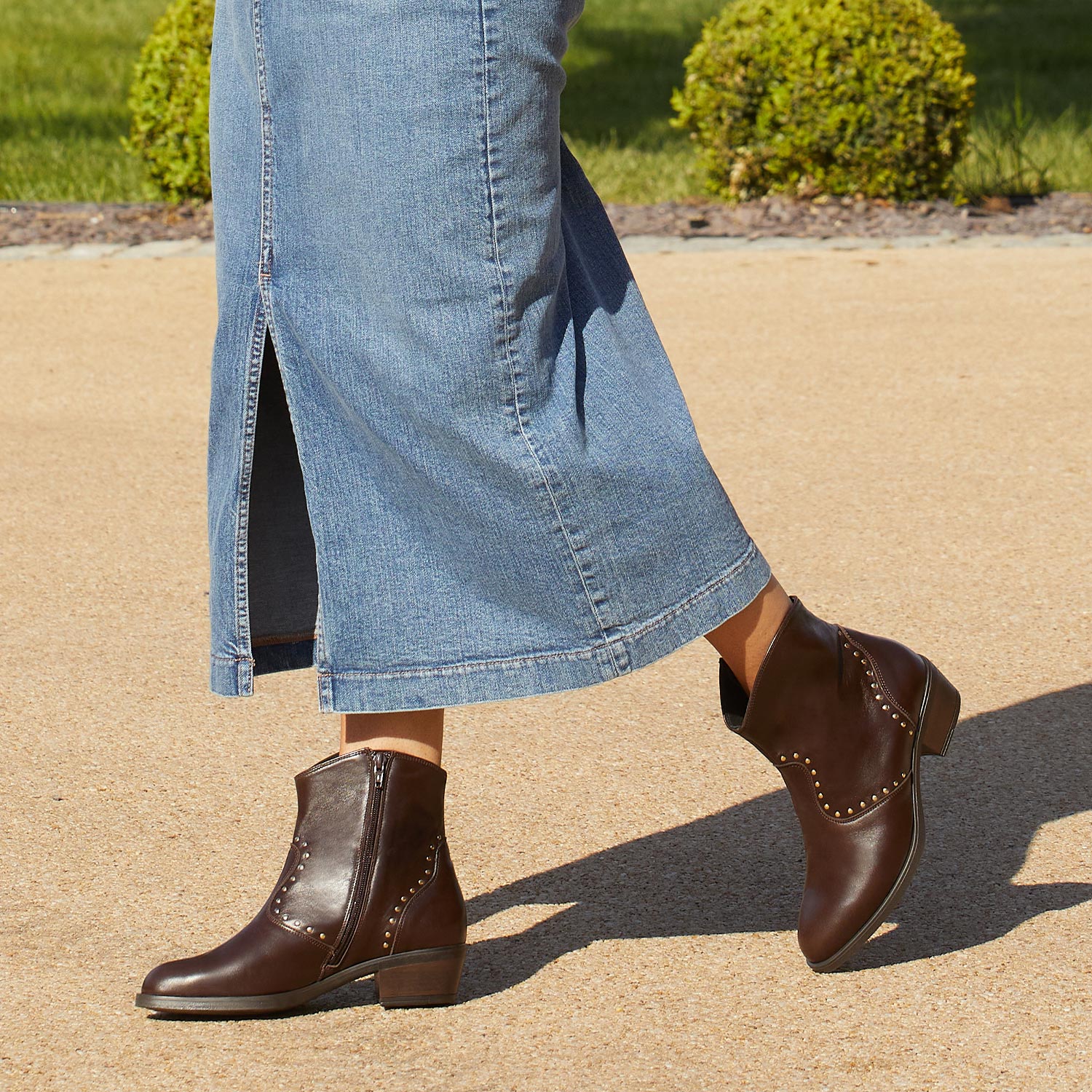 Phoenix: Brown Leather Boots Sole Bliss