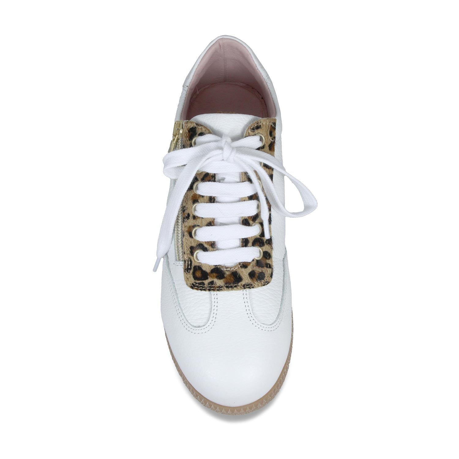 Pixie: White Leather & Luxe Leopard Shoes Sole Bliss