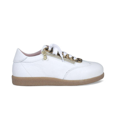 Pixie: White Leather & Luxe Leopard Shoes Sole Bliss