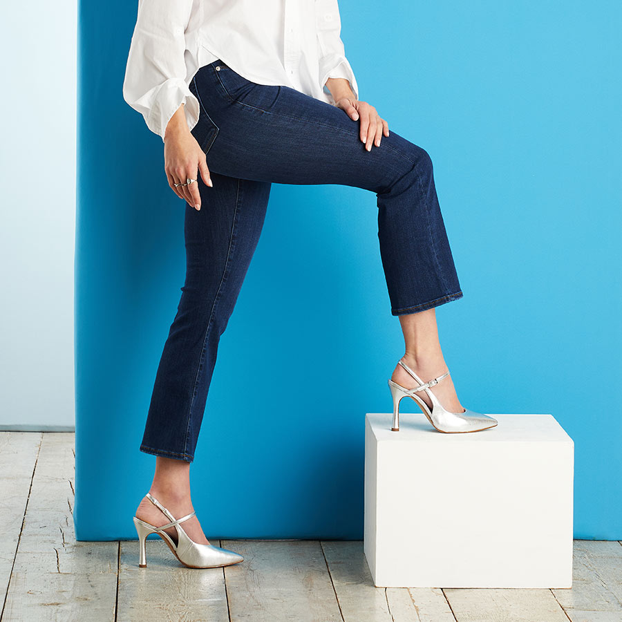 Premiere: Silver Leather Shoes Sole Bliss