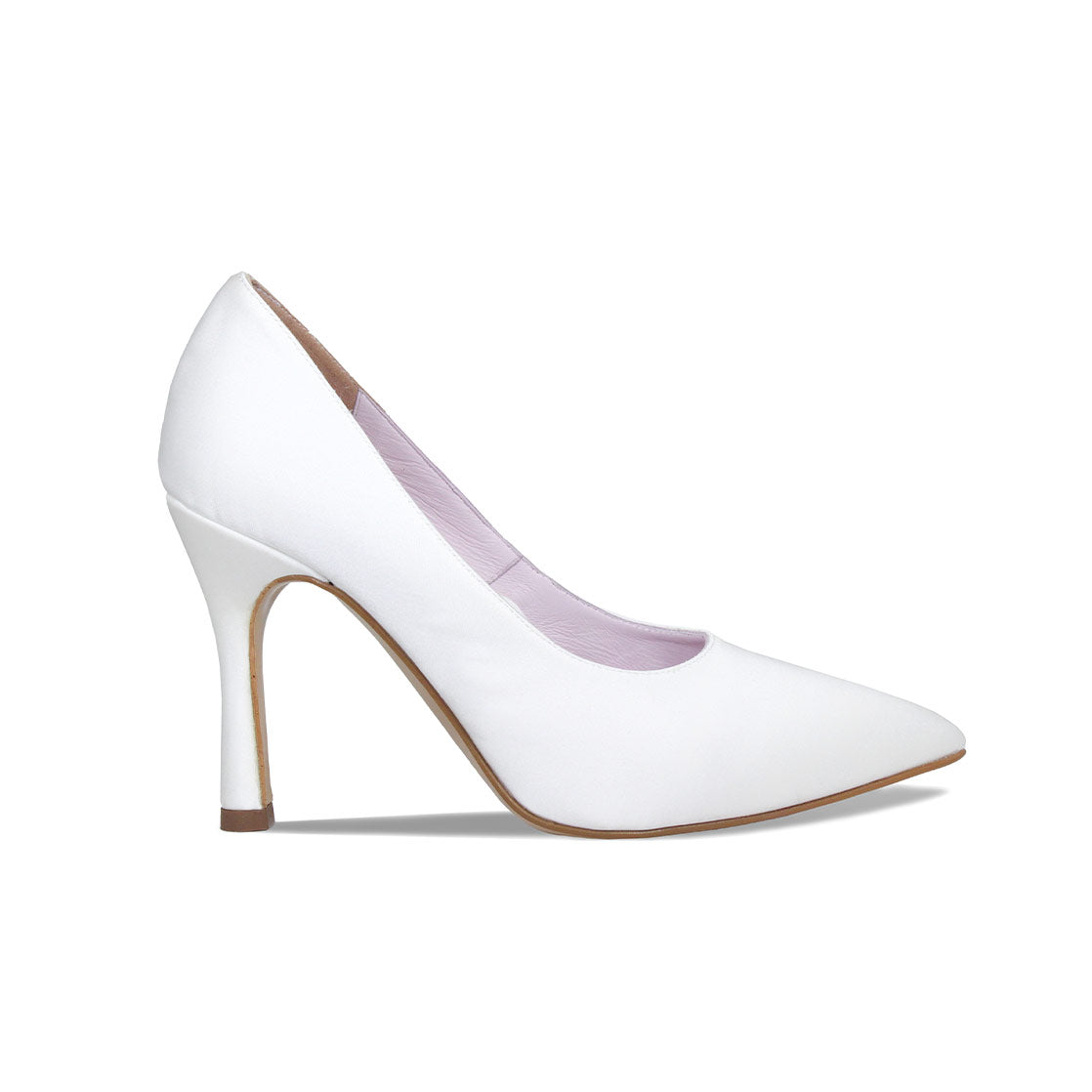 Prestige: White Satin Shoes Sole Bliss