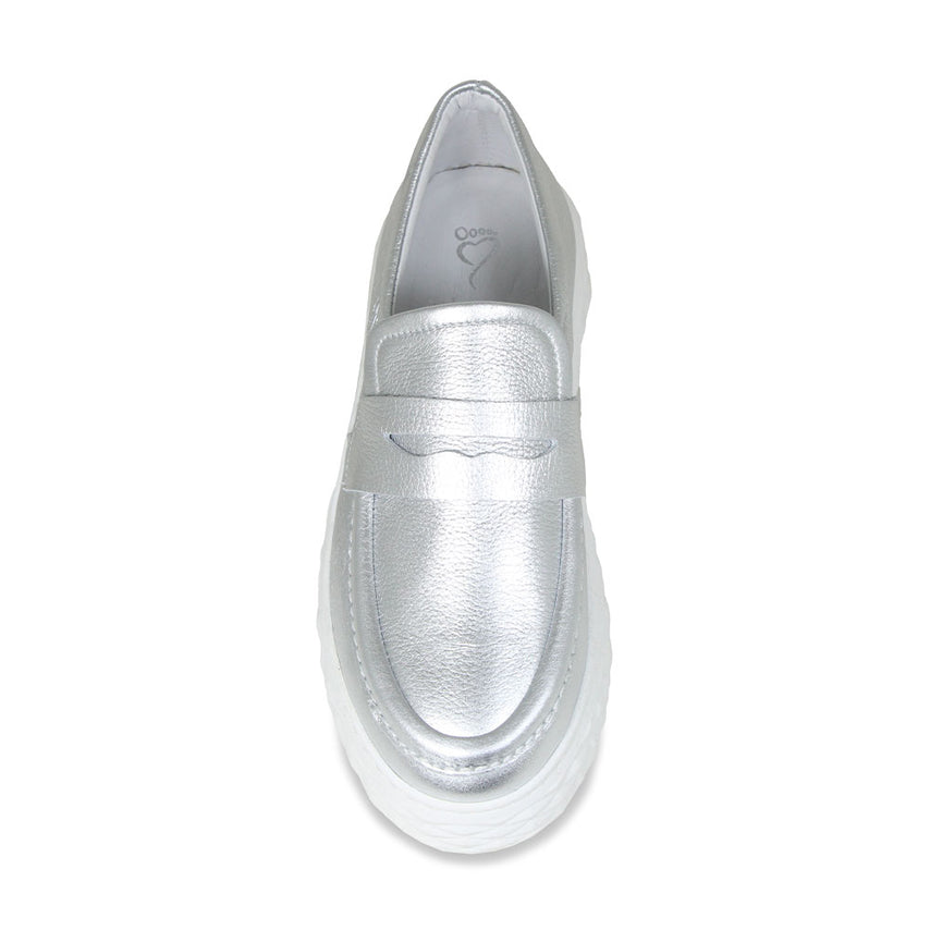 Prince: Silver Leather Shoes Sole Bliss