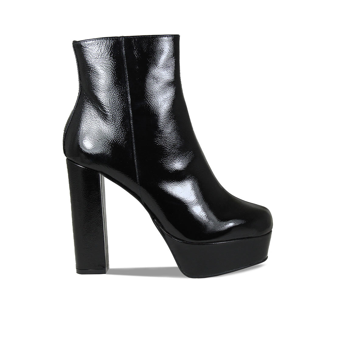 Ronda: Black Patent Leather Boots Sole Bliss