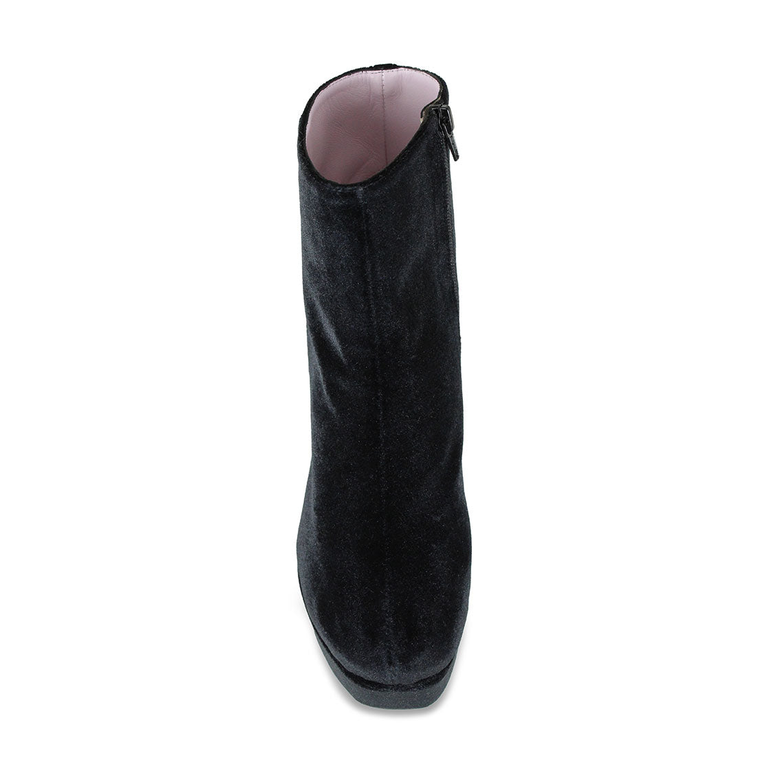 Ronda: Luxe Black Luxe Velvet Boots Sole Bliss