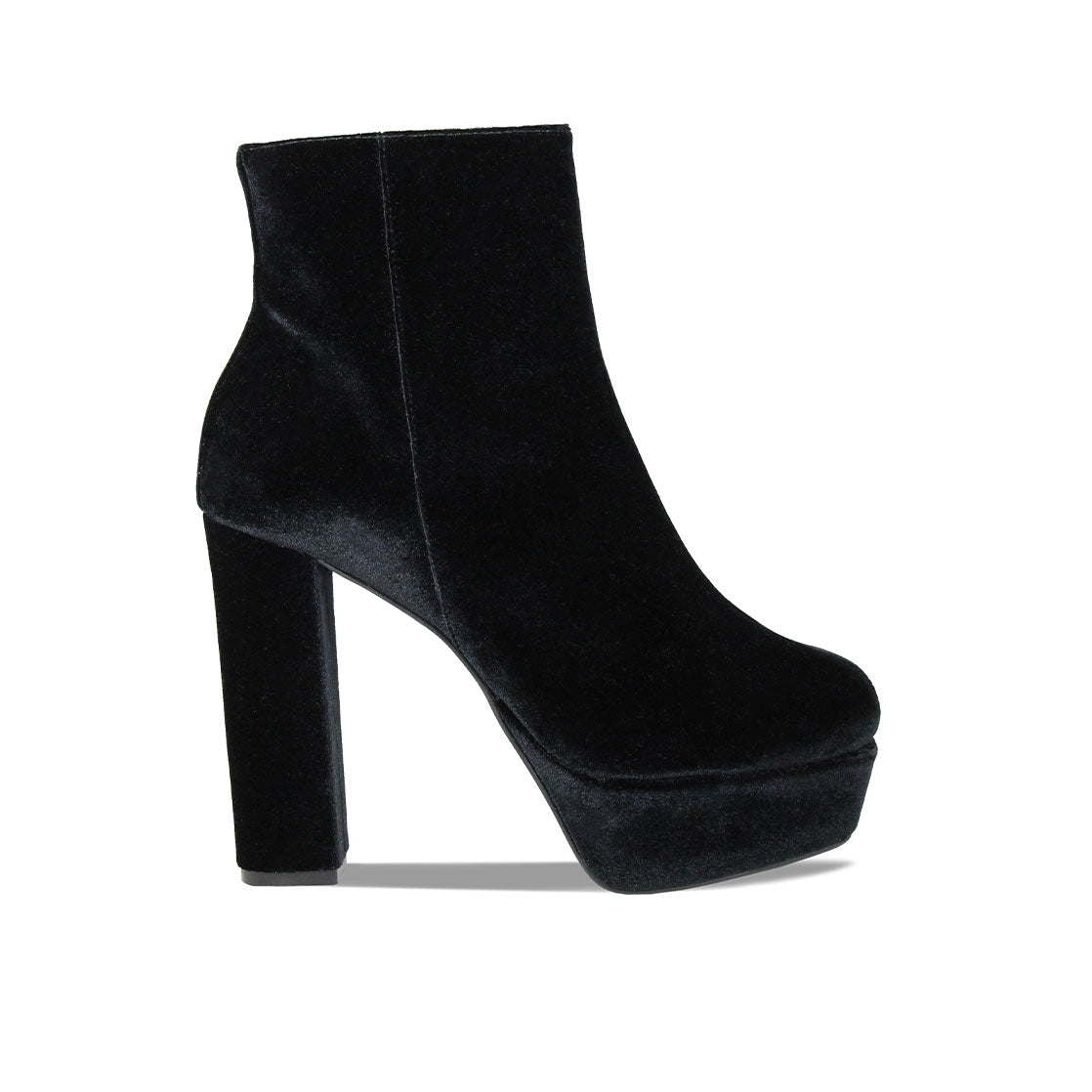 Ronda: Luxe Black Luxe Velvet Boots Sole Bliss