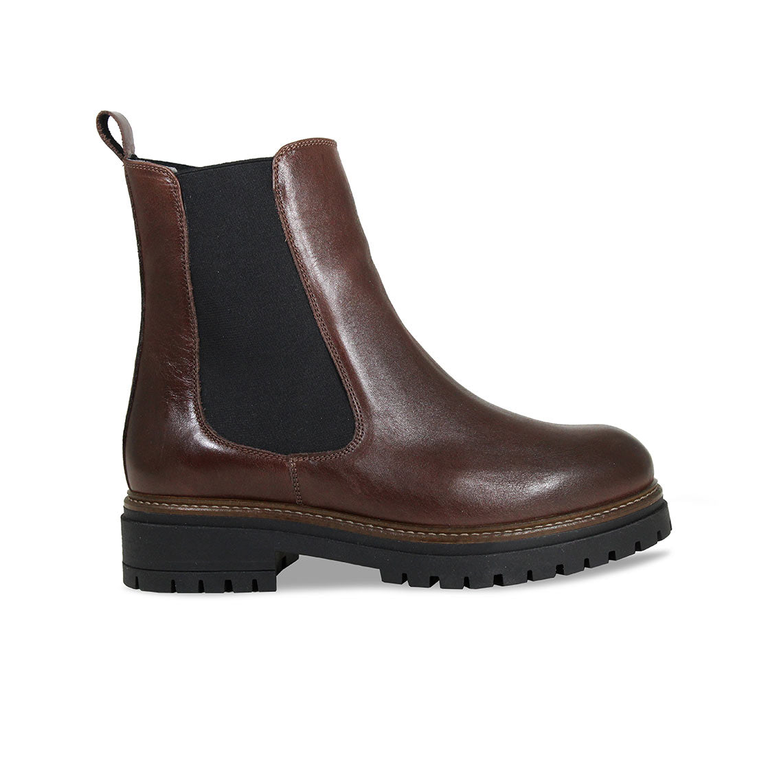 Roxy: Chestnut Leather Boots Sole Bliss