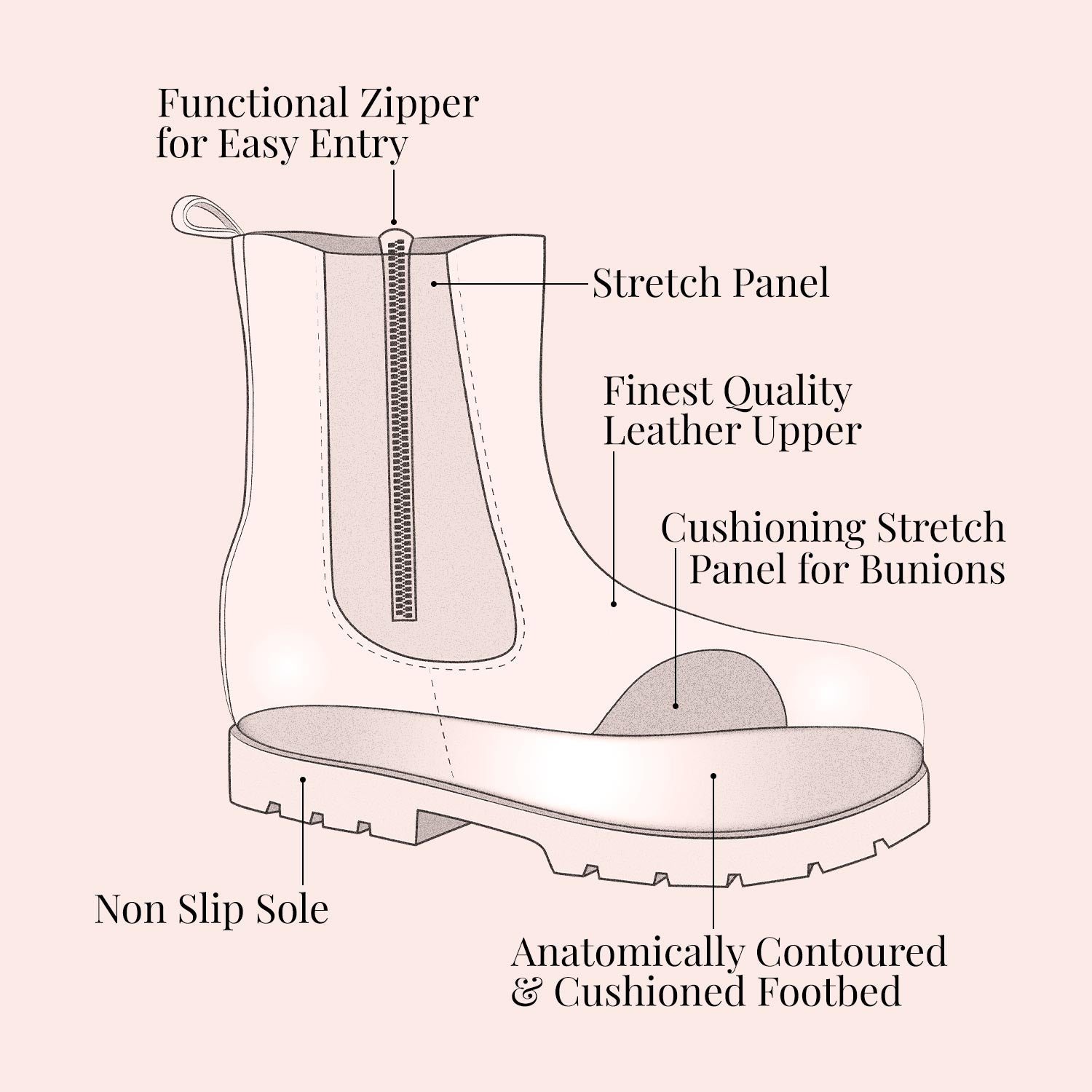 Runway: Taupe Leather Boots Sole Bliss