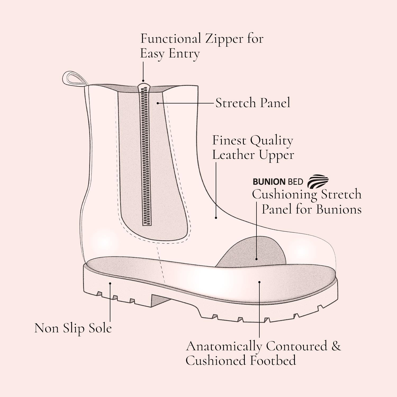 Roxy: Ivory Leather Boots Sole Bliss