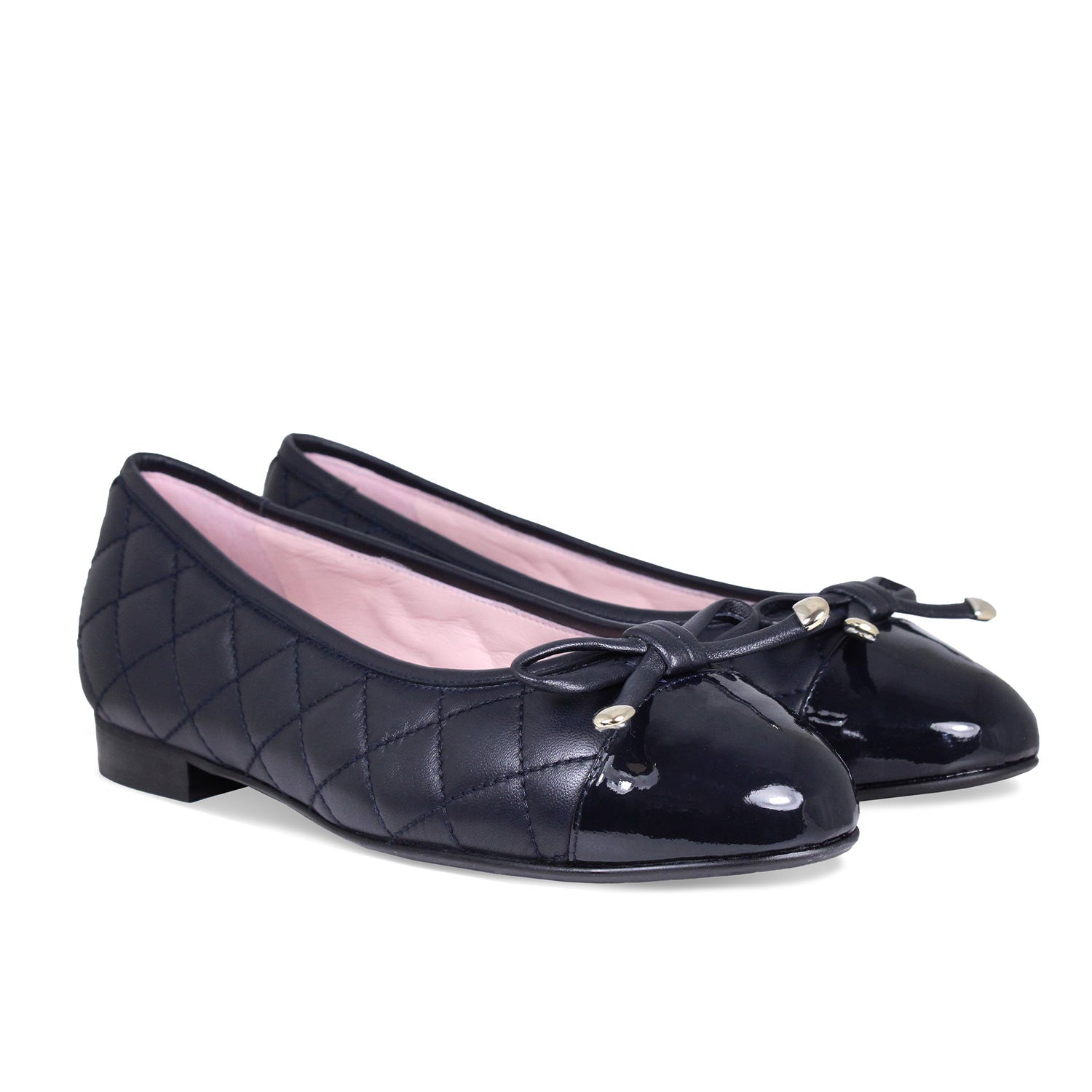 Royal: Navy Leather & Patent Shoes Sole Bliss