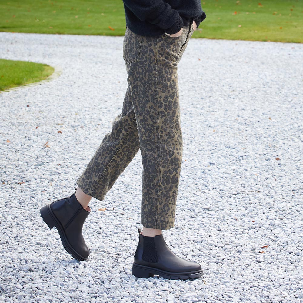 Runway: Black Leather & Gunmetal Boots Sole Bliss