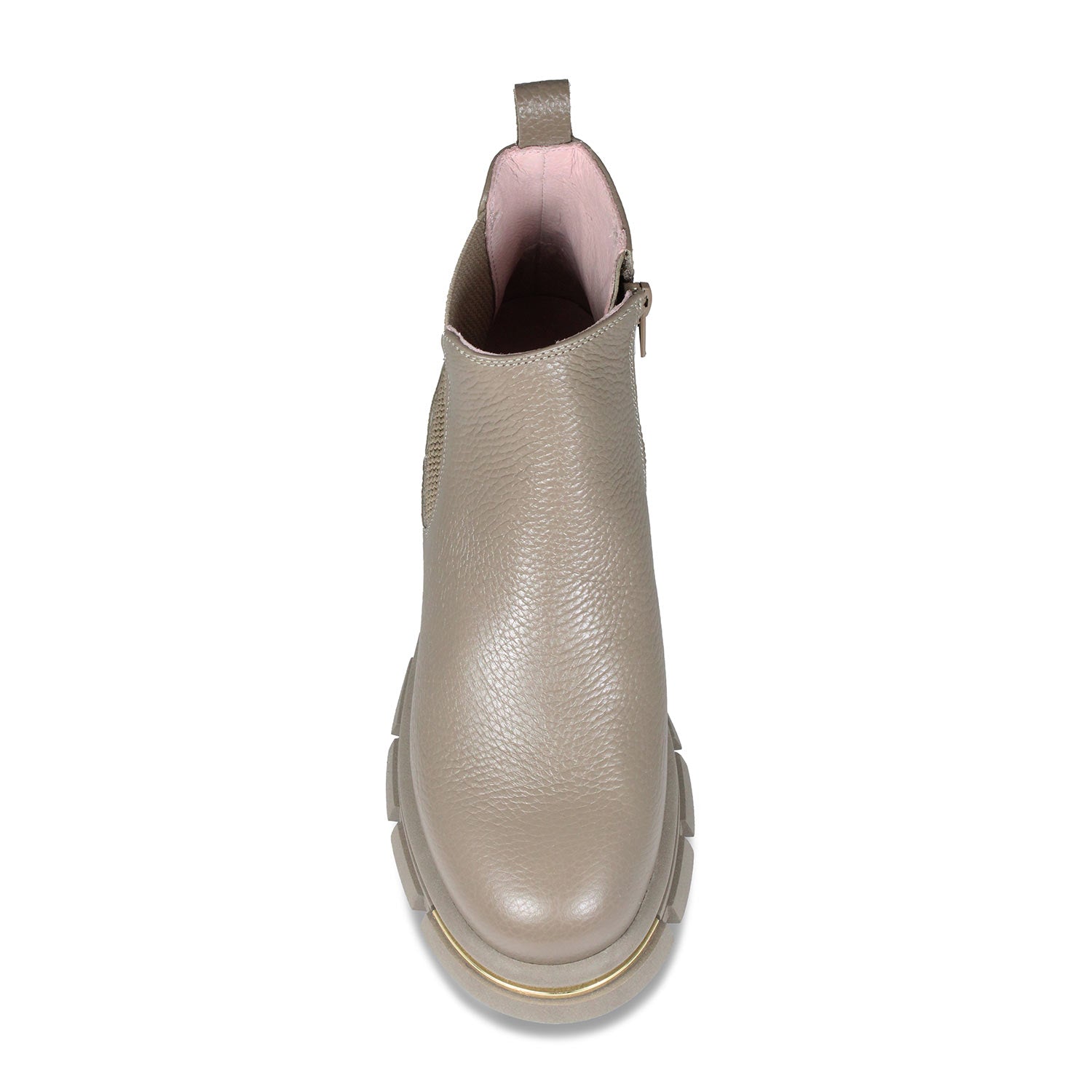 Runway: Taupe Leather Boots Sole Bliss