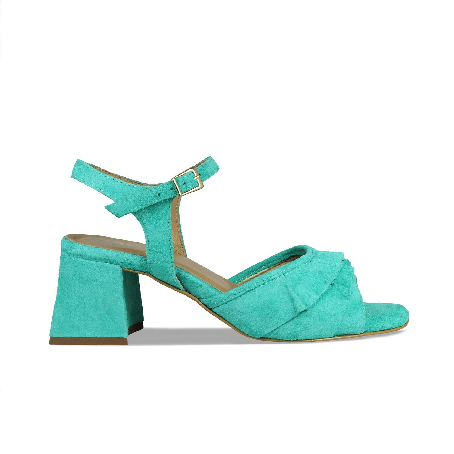 Sadie: Turquoise Suede Shoes Sole Bliss