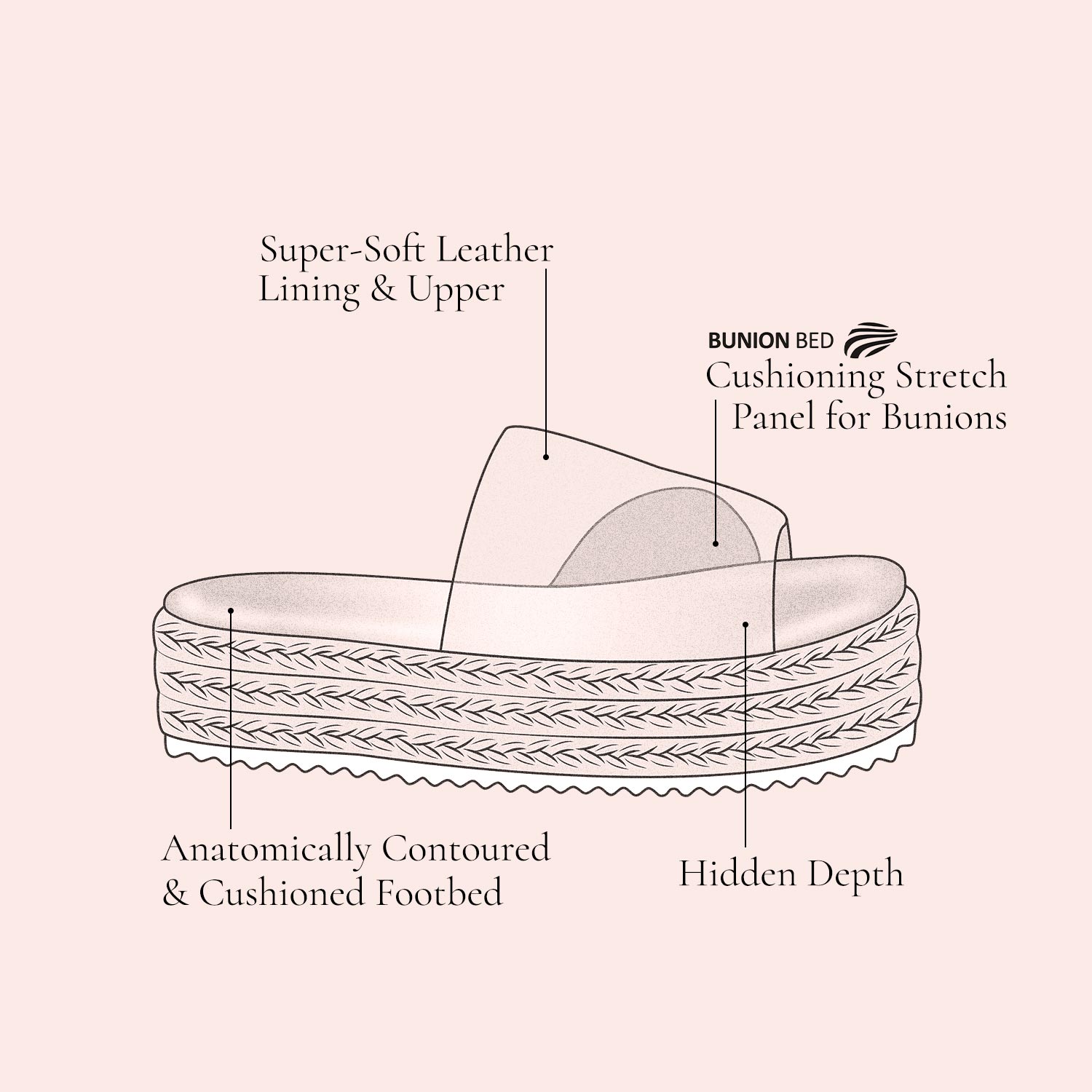 Brooke: Pale Taupe Leather Shoes Sole Bliss