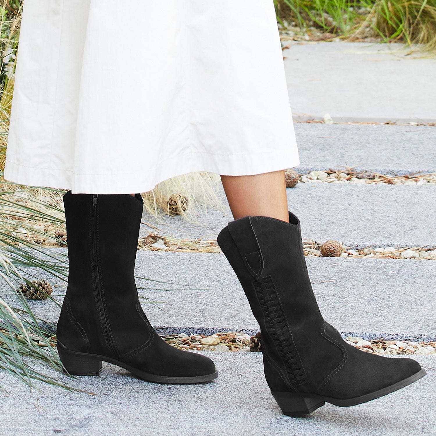 Sedona: Black Suede Boots Sole Bliss