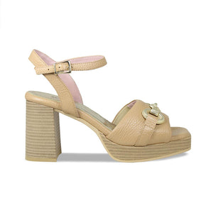 Selma: Nude Leather Shoes Sole Bliss