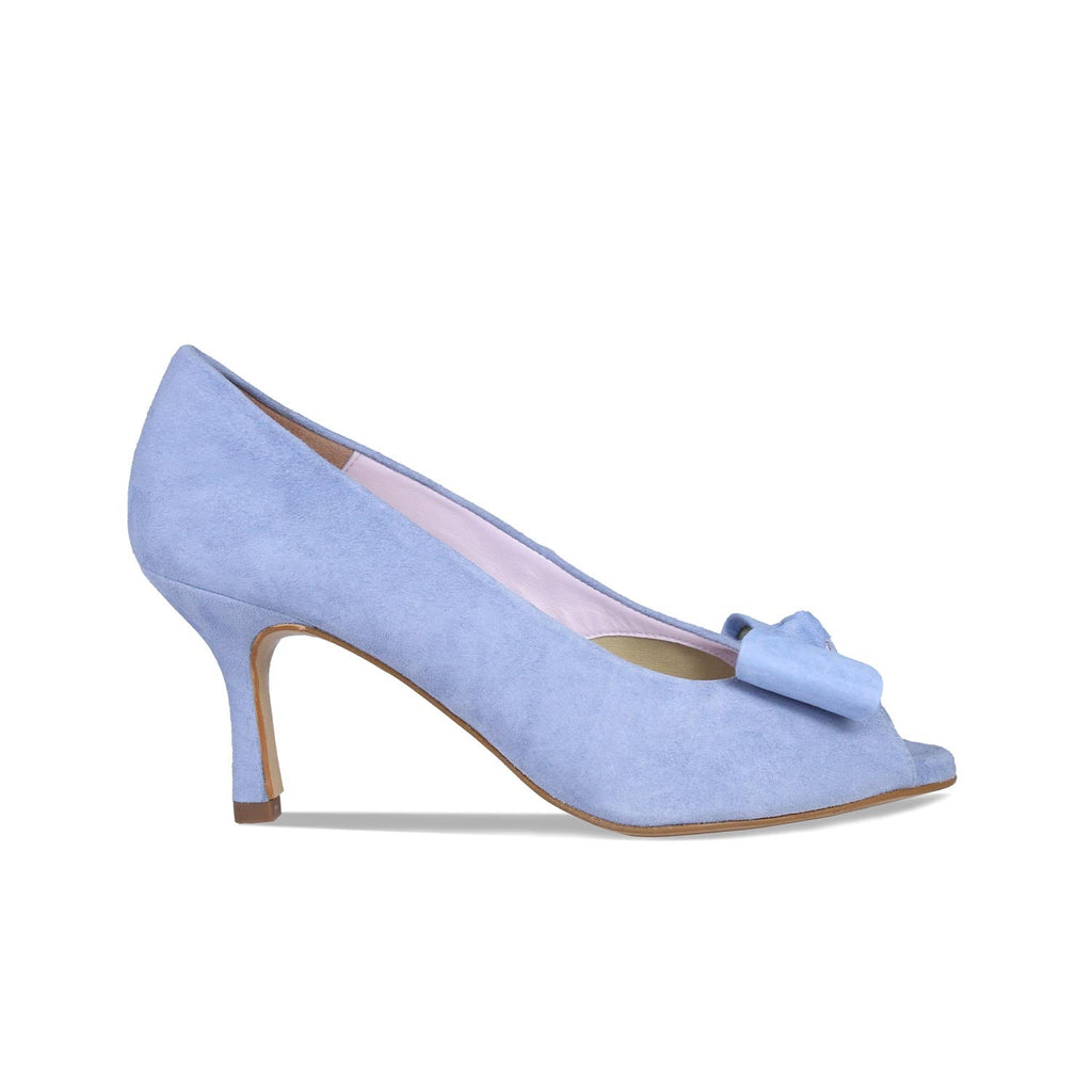 sky blue high heel shoes
