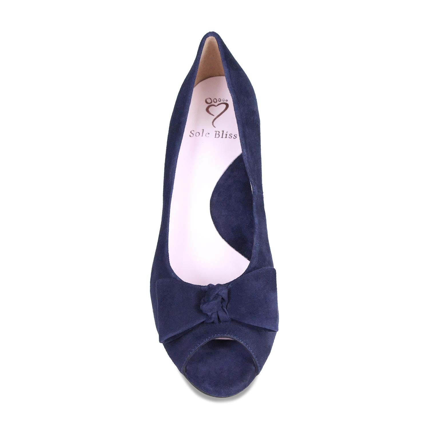 Shelby: Navy Suede Shoes Sole Bliss